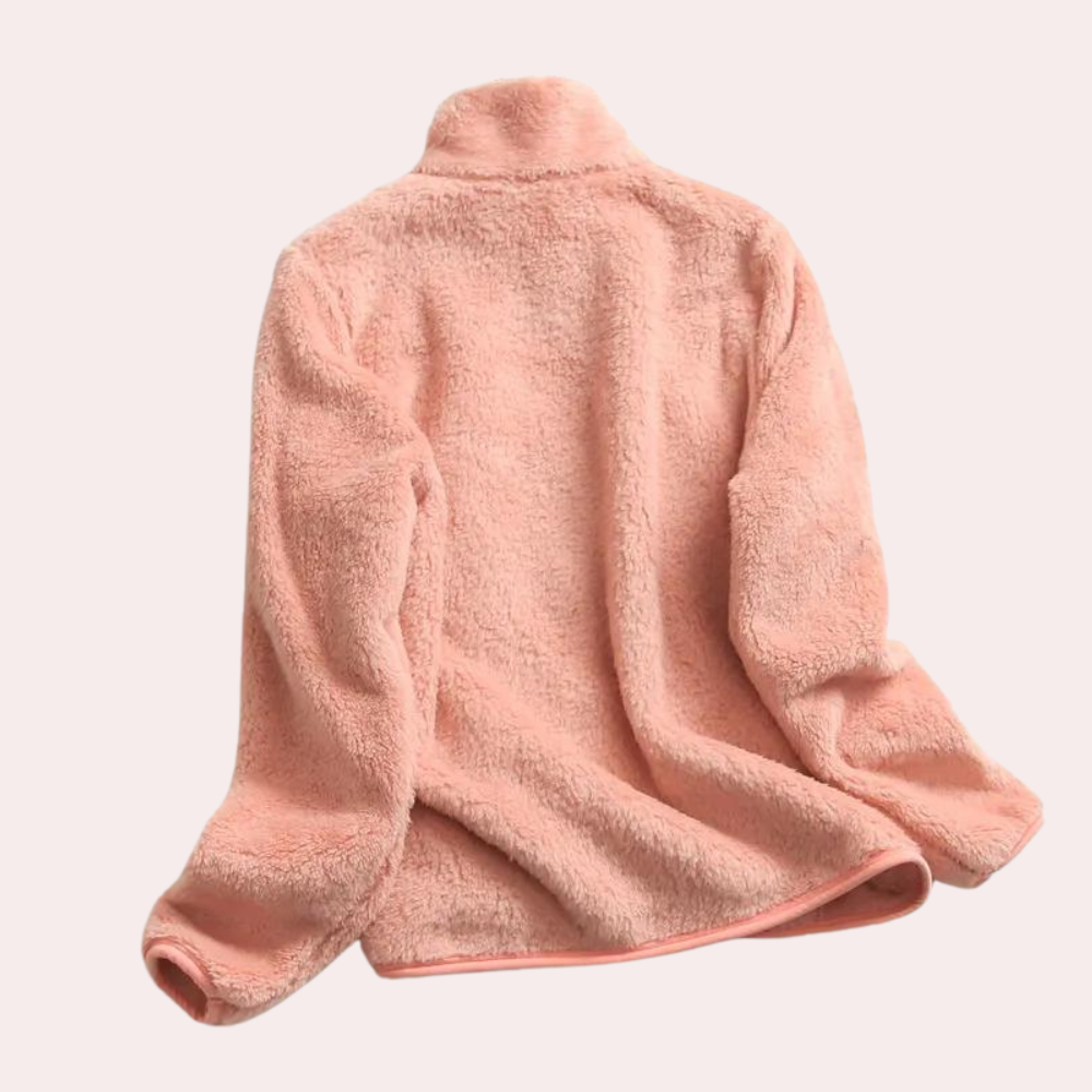 Women's All-Over Plush Fleece Jacket with Full Front Zip