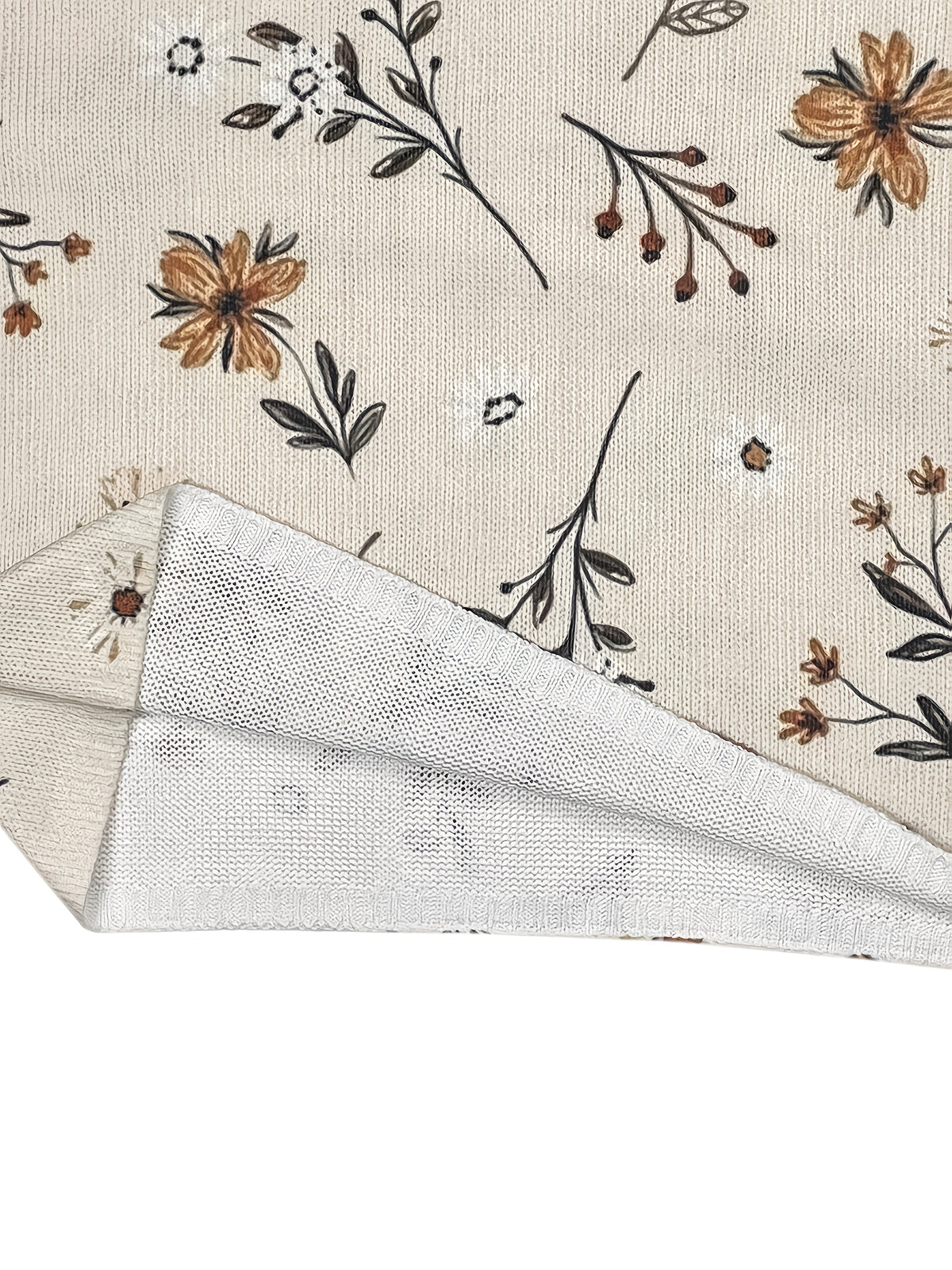 Women's Relaxed Floral V-Neck Jumper for Light Layering