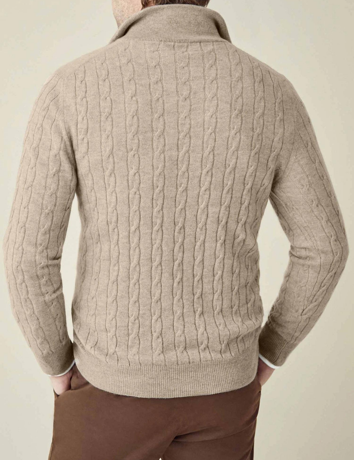 Men's Classic-Fit Half-Zip Cable Knit Pullover