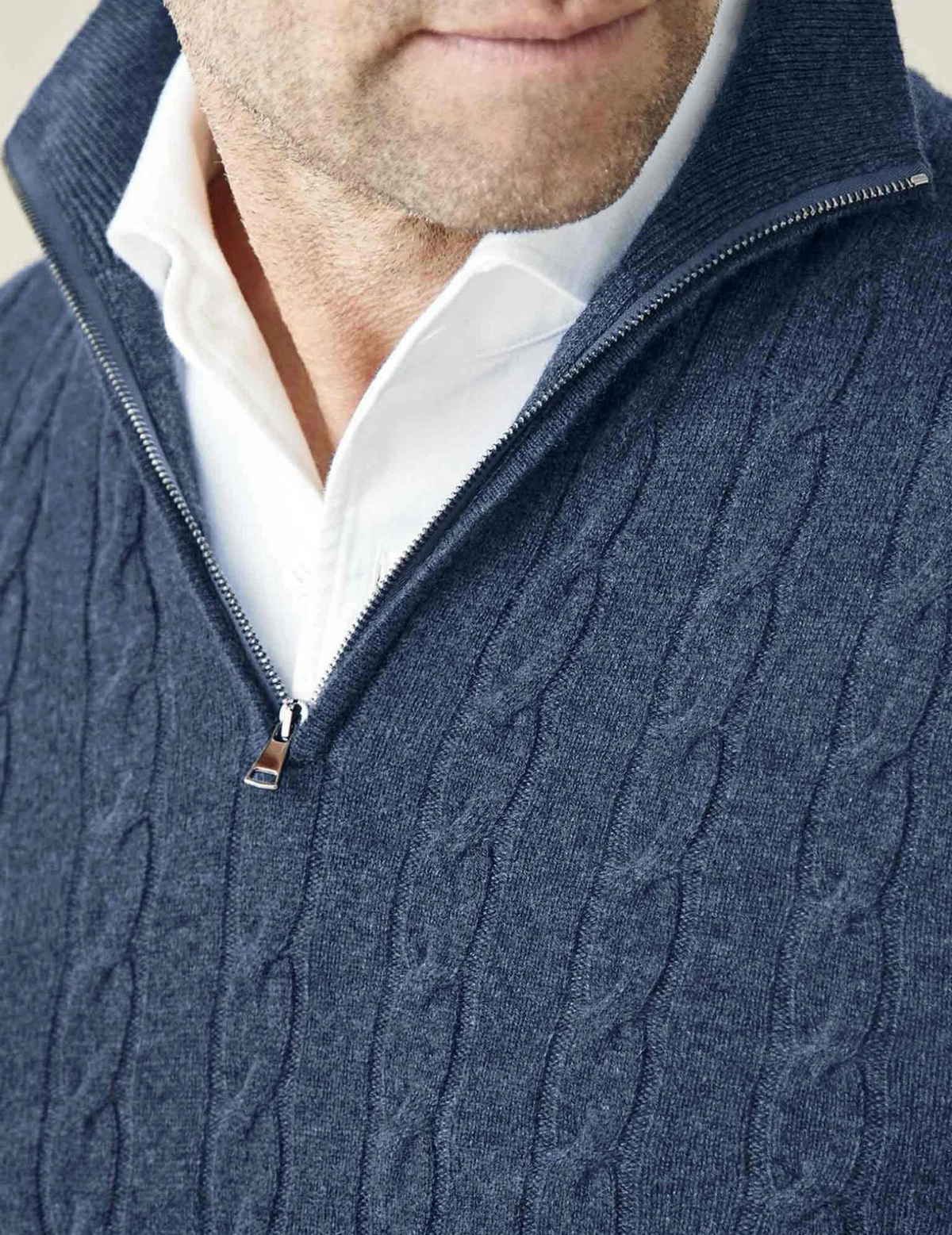Men's Classic-Fit Half-Zip Cable Knit Pullover