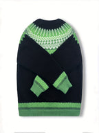 Women's Warm Jacquard Chunky Knit Jumper with Crew Neck