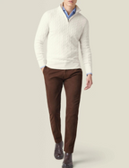 Men's Classic-Fit Half-Zip Cable Knit Pullover