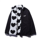 Women's Relaxed Hip-Length Zip Jacket with Plush Fleece Lining