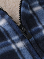 Men's Easy-Fit Hooded Jacket with Plush Lining and Front Pockets