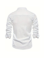 Men's Slim-Cut Desk-to-Dinner Shirt with Long Sleeves