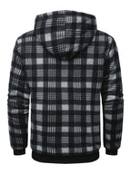 Men's Easy-Fit Hooded Jacket with Plush Lining and Front Pockets