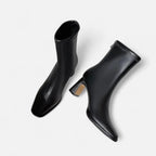 Women's Square-Toe Winter Ankle Boots with Cosy Lining