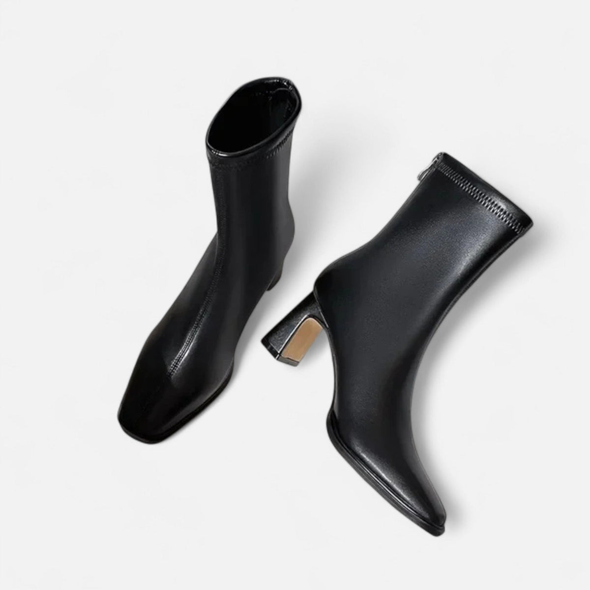 Women's Square-Toe Winter Ankle Boots with Cosy Lining