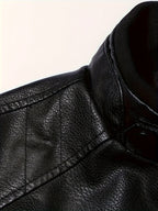Men's Timeless Zip-Pocket Biker Jacket for Cool Days