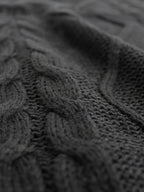 Women's Sleeveless Cable Knit Layering Slipover with V-Neck