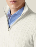 Men's Classic-Fit Half-Zip Cable Knit Pullover