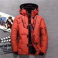 Men's Insulated Down Puffer Jacket for Winter Commutes - Red