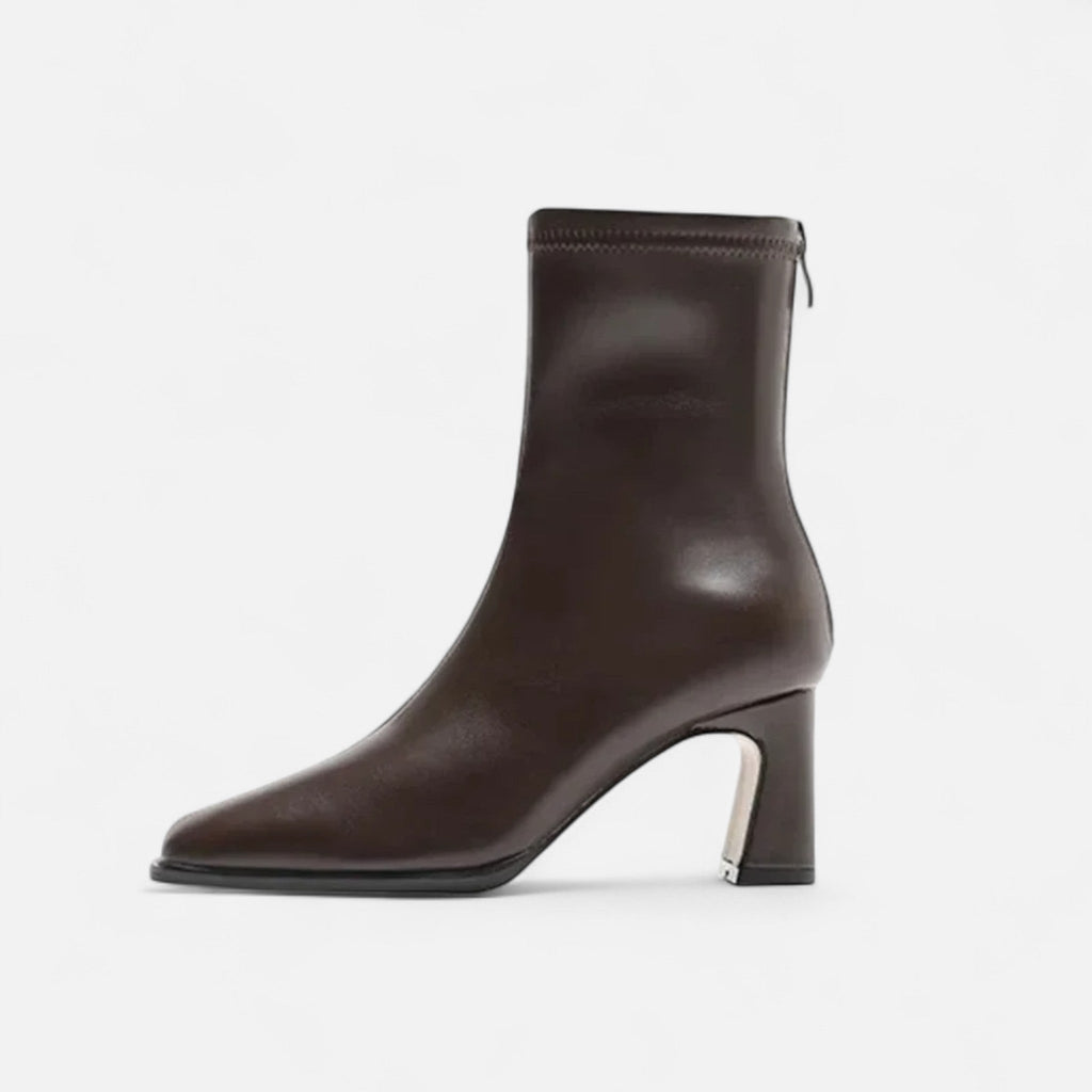 Women's Square-Toe Winter Ankle Boots with Cosy Lining
