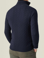 Men's Classic-Fit Half-Zip Cable Knit Pullover