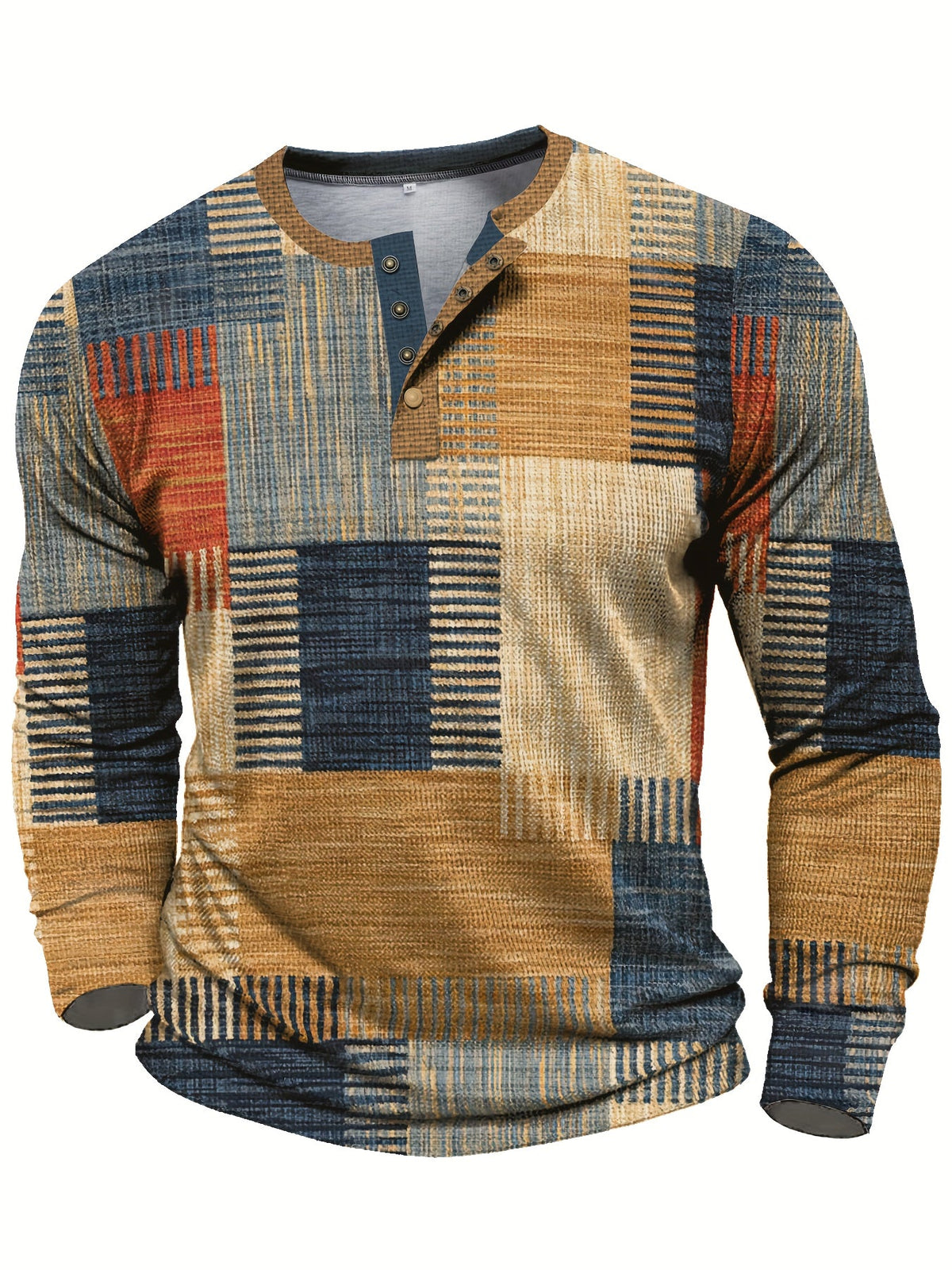 Men's Retro Check Pattern Jumper for Weekends and Evenings