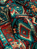 Men's Intricate Woven-Pattern Jacket with Front Pockets