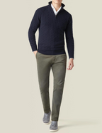 Men's Classic-Fit Half-Zip Cable Knit Pullover