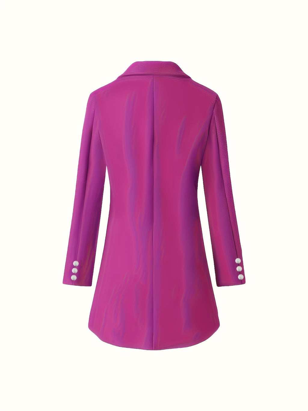 Women's Double-Breasted Longline Coat for Day and Evening