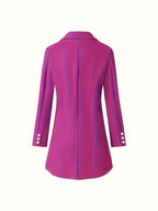 Women's Double-Breasted Longline Coat for Day and Evening