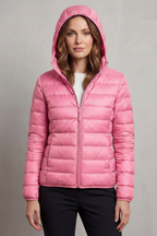 Women's Foldaway Ultralight Hooded Puffer for City Breaks