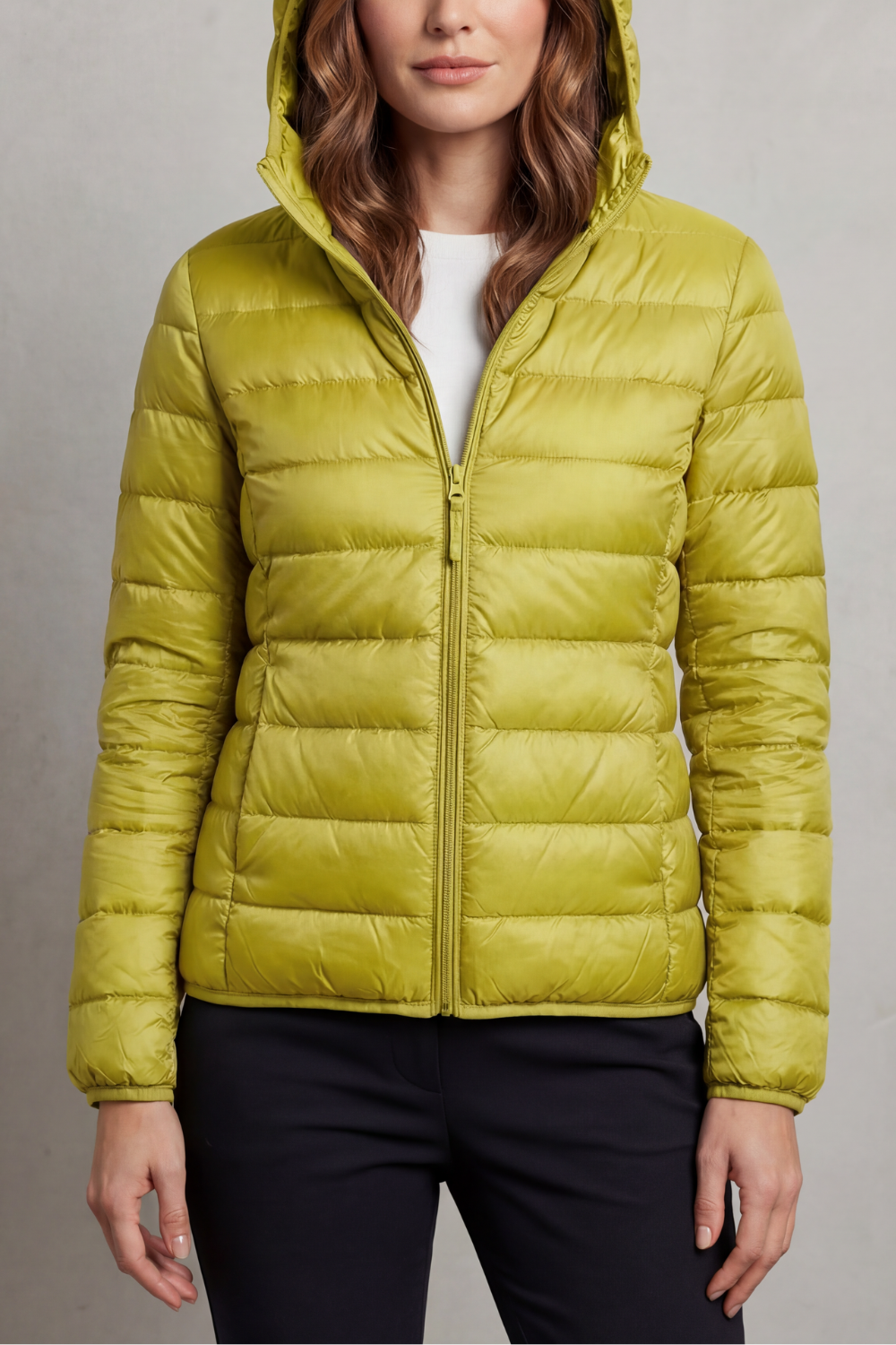 Women's Foldaway Ultralight Hooded Puffer for City Breaks - Pink