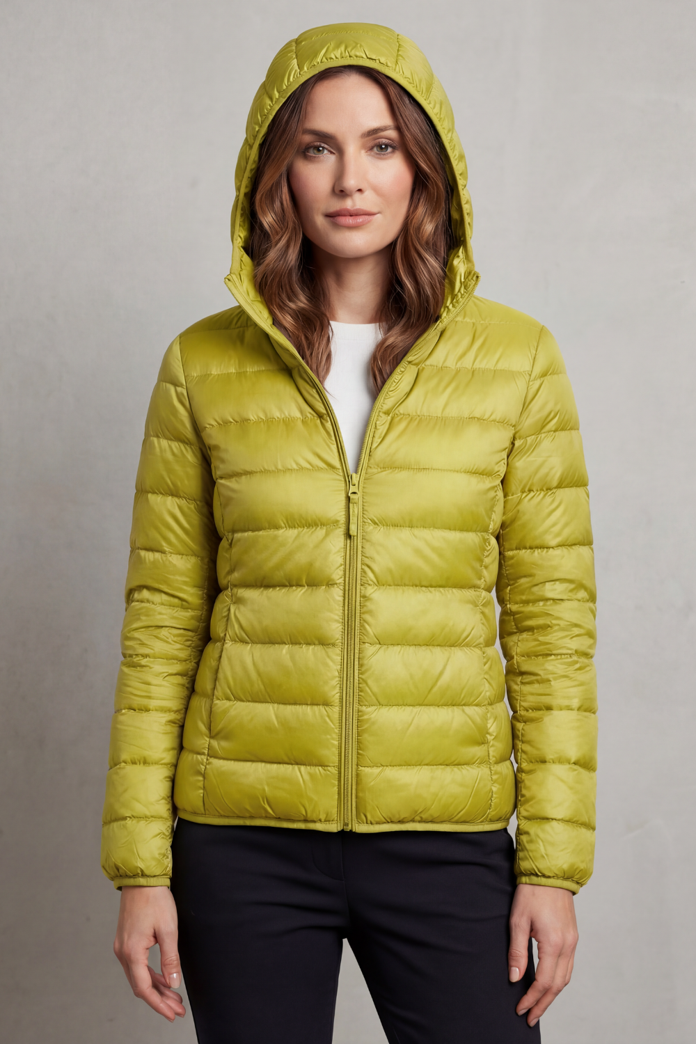 Women's Foldaway Ultralight Hooded Puffer for City Breaks