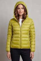 Women's Foldaway Ultralight Hooded Puffer for City Breaks