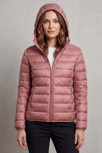 Women's Foldaway Ultralight Hooded Puffer for City Breaks