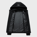 Men's Light Insulated Jacket with Hood and Weather-Resistant Shell