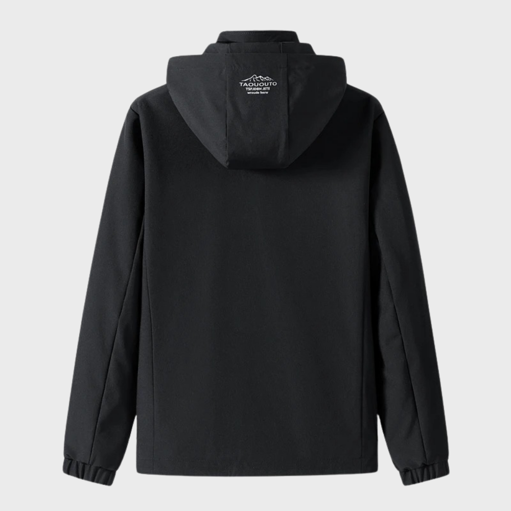 Men's Light Insulated Jacket with Hood and Weather-Resistant Shell