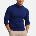 Men's Close-Fit Soft Knit Roll Neck for Smart Evenings