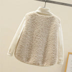 Women's Buttoned Plush Teddy Gilet with Patch Pockets