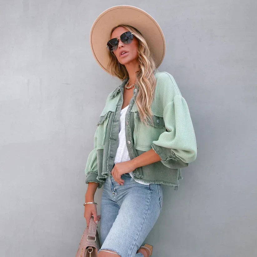 Women's Playful Fringe-Edge Short Jacket