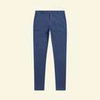 Men's Smart Tapered Stretch Trousers with a Soft Lustre
