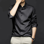 Men's Pure Silk Classic-Fit Shirt for Weddings and Events