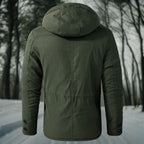 Men's Thickly Insulated Relaxed Parka with Waist Adjusters