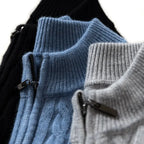 Men's Superfine 19.5 Micron Merino Wool Half-Zip Jumper