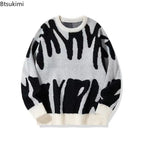 Men's Classic Knit Round Neck Jumper with Long Sleeves