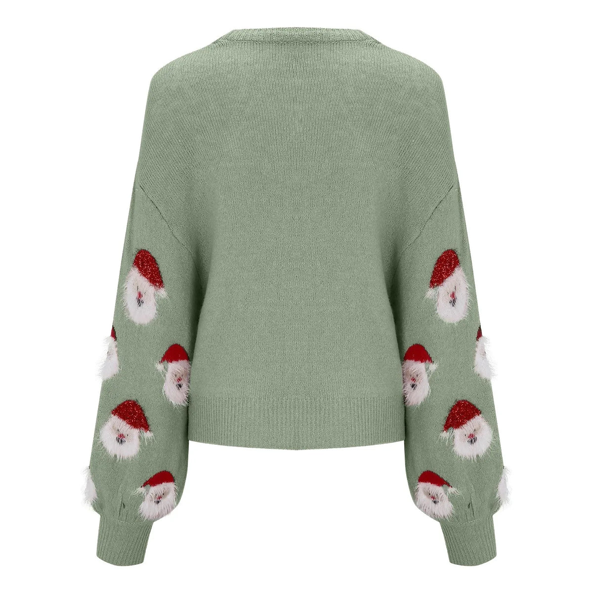 Women's Relaxed Christmas Print Knit Jumper for the Holidays