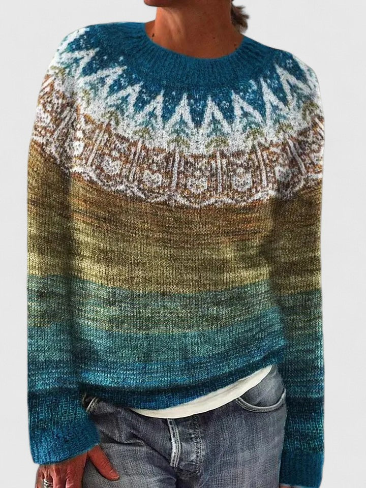 Women's Polished Everyday Knit Jumper with Flattering Cut - Sea Green