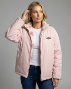 Women's Relaxed Hip-Length Zip Jacket with Plush Fleece Lining