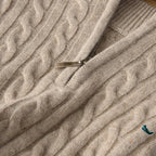 Men's Superfine 19.5 Micron Merino Wool Half-Zip Jumper