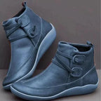 Women's Cushioned Rainy-Day Walking Boots with Side Laces