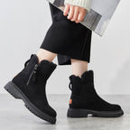 Women's Suede-Textured Water-Resistant Boots with Plush Lining