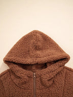 Women's Cosy Oversized Teddy Jacket for Weekends