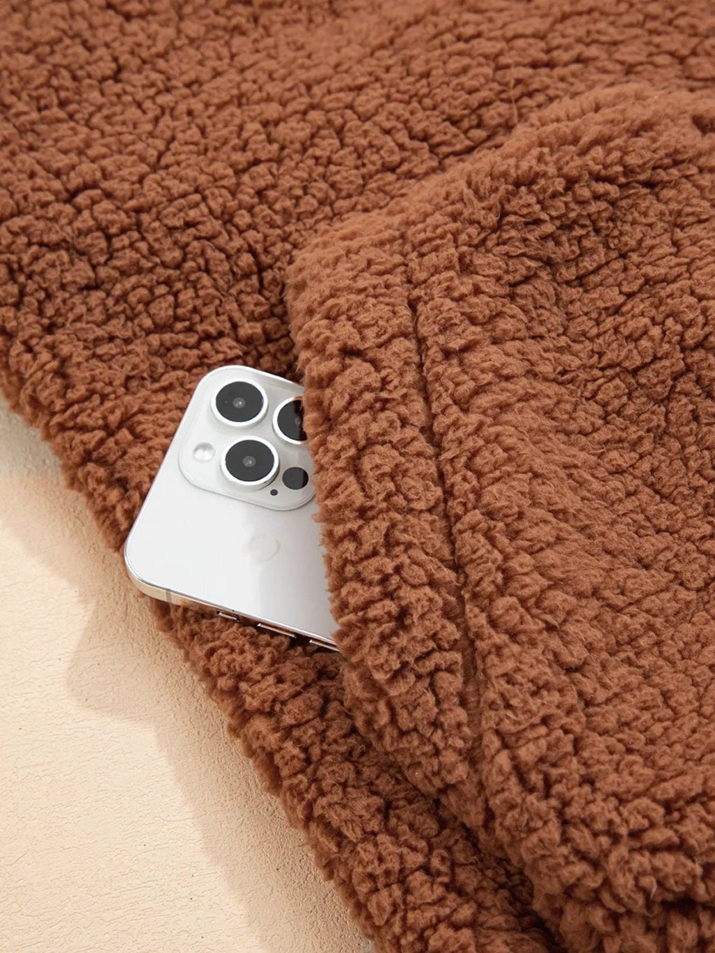 Women's Cosy Oversized Teddy Jacket for Weekends