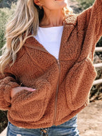 Women's Cosy Oversized Teddy Jacket for Weekends