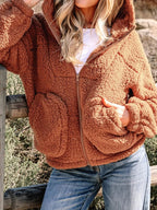 Women's Cosy Oversized Teddy Jacket for Weekends