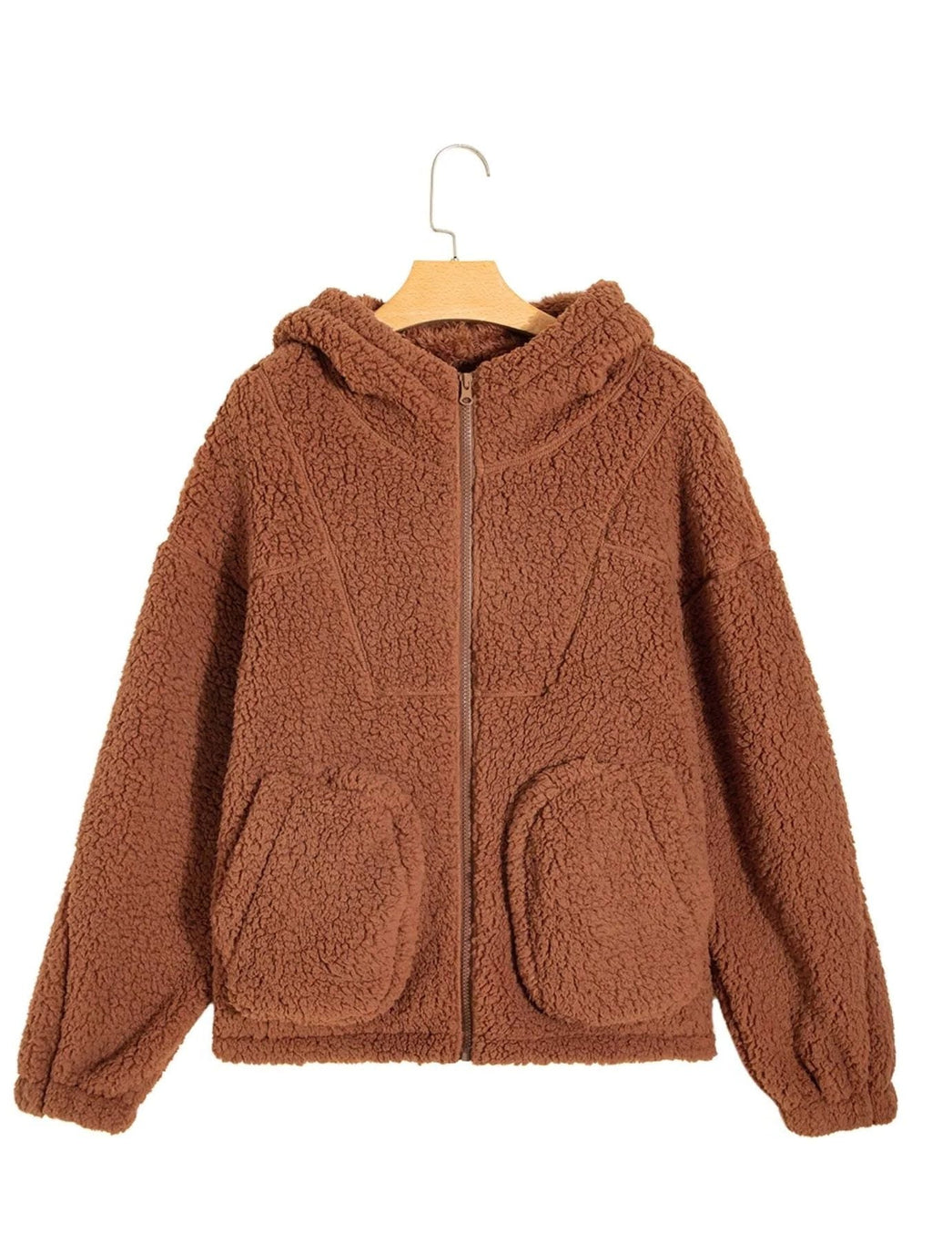 Women's Cosy Oversized Teddy Jacket for Weekends