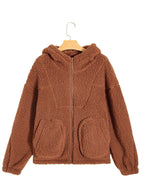 Women's Cosy Oversized Teddy Jacket for Weekends